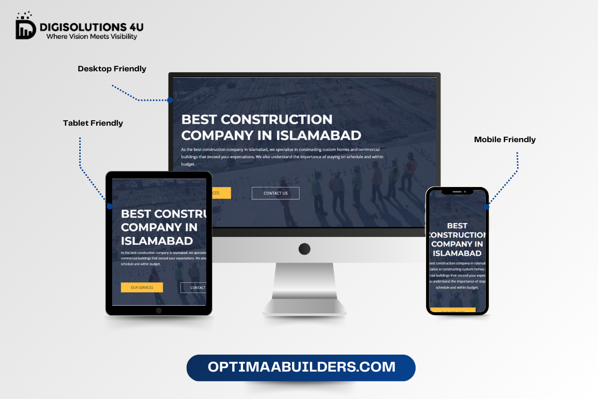 Optimaa Builders WordPress website