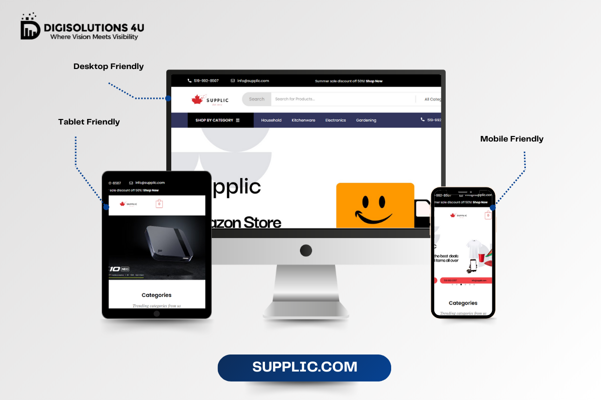Supplic Shopify store