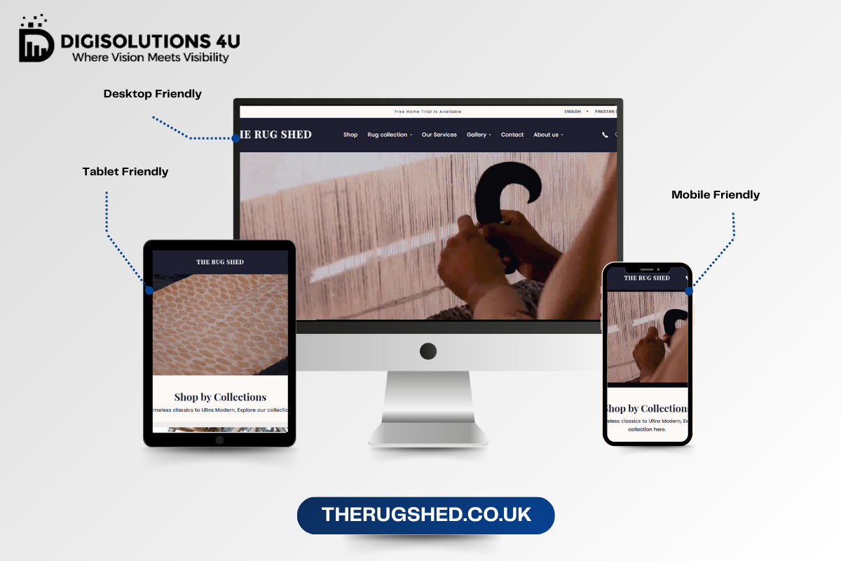 The Rug Shed Shopify store